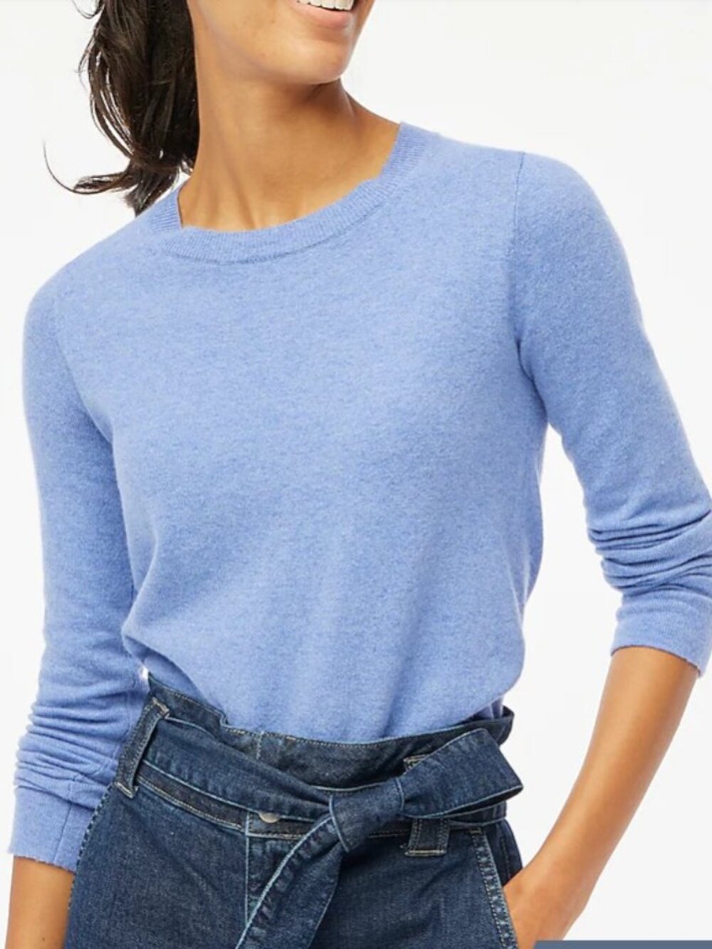 J Crew Teddie Long Sleeve Light Weight Cotton/Wool Sweater - Like New-Size S/M